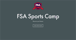 Desktop Screenshot of fsasportscamp.com